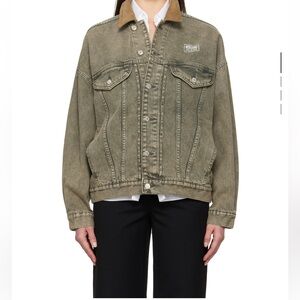 Moschino Jeans Gray 12 oz Vintage Denim Jacket